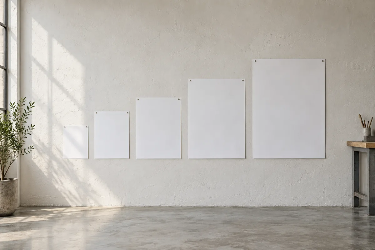 Format d'affiche : dimensions, usages et choix
