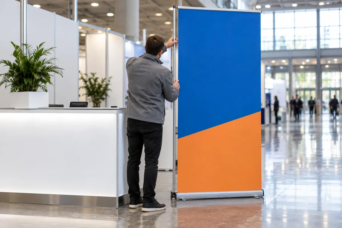 Roll-up : format, fichier et conception du visuel